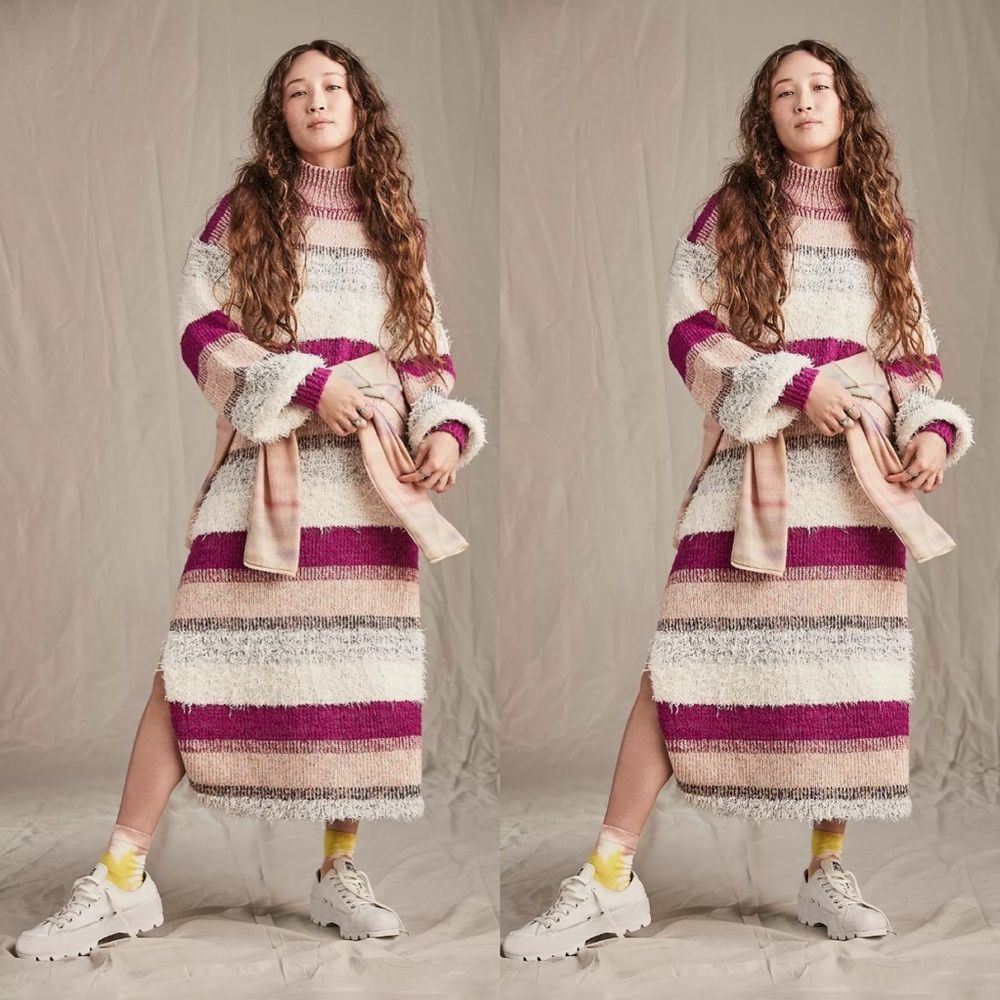 Free People Making Waves Midi Dress
